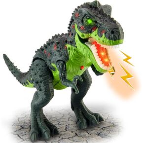 ألعاب الديناصورات للأطفال 3-5 ، لعبة Electric Walking T rex dino مع ماء رذاذ خفيف وصوتي ، وأفكار الهدايا للبنين والبنات من 3 إلى 5 سنوات