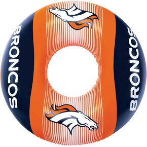 Bigmouth Denver Broncos 36 "تجمعات قابلة للنفخ تطفو رسميًا على أنبوب ترس مروحة NFL مرخصة للبالغين والمراهقين