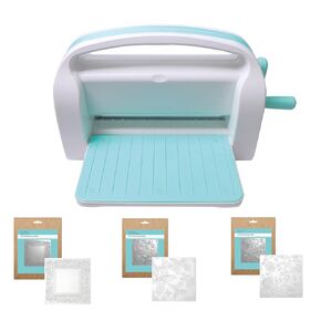طقم ماكينات القطع والنقاط A4 مع 3pcs 6inch 3d مجلد النقش