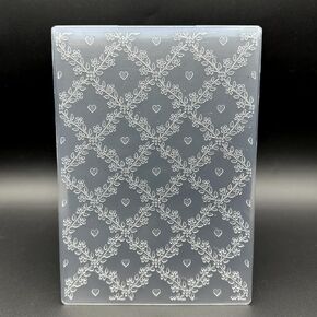 قالب مجلد 3D بلاستيك زهرة كرمة صغيرة الحب الملمس 5 × 7 بوصة لصنع البطاقات تصنع الورق الورق المصنوع يدويًا مصنوعة يدويًا لمستلزمات الفنون
