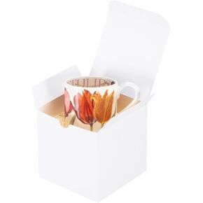 Unicopak 10 Pack 5x5x5 صناديق الهدايا صناديق هدايا بيضاء للزخارف والشموع والأكواب وصياغة وعلاج ومثالية لعيد الميلاد لحفلات عيد الميلاد محلية الصنع