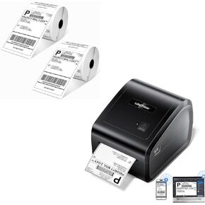 D550 Pro Bluetooth and Ethernet Shipping Label Printer with 2Roll Thermal Labels 1000pcs