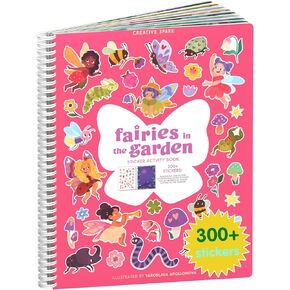 Cupkin Bunny Sticker Book Activity for Kids, Toddler Airplane Travel Essentials, 300+ Bunny Stickers for Kids + 8 Scenes and Coloring Book Pages, Stickers for Toddlers, Kids Crafts Ages 2-8