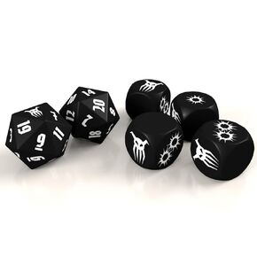 Modiphius Achtung! Cthulhu 2d20: Sun Dice Set, Multicolour