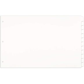 11x17 White 8 Disterers Extra (16 لكل حزمة) مع ثقوب