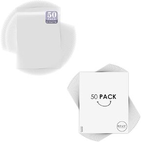 Golden State Art ، 50 Pack Clear Clear ولوحات الدعم البيضاء