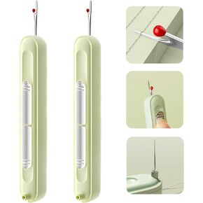 تمت ترقيته 2 في 1 إبرة Threader Seam Ripper ، Threadle Ewing Machine Threadle ، أداة مزيل الغرز ، مستلزمات خياطة خياطة متعددة الوظائف (Purple (2pcs))