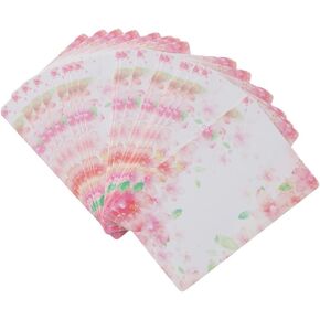 100Pcs Flower Earring Cards Display Necklace Card Jewelry Display for Earring Hanging Card Hang Tag