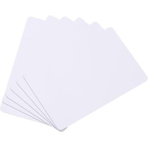Meccanixity 10pcs لون بطاقات PVC فارغة ، CR80 30 MIL بطاقات بلاستيكية فارغة بطاقة هوية مقاومة للماء لشارة الهوية ، وبطاقات الائتمان ، وشارات الهوية ، والطابعة ، والأسود