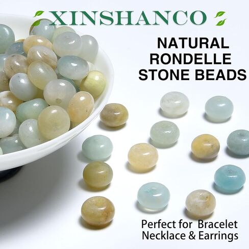 100% Natural Tiger Eye Rondelle Beads 5×8mm – Approx. 78 Pcs per 15" Strand – Genuine Golden-Brown Stone Beads for Jewelry Making – Free DIY Kit Included in Saudi Arabia