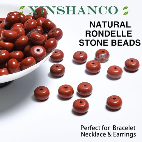 100% Natural Tiger Eye Rondelle Beads 5×8mm – Approx. 78 Pcs per 15" Strand – Genuine Golden-Brown Stone Beads for Jewelry Making – Free DIY Kit Included in Saudi Arabia