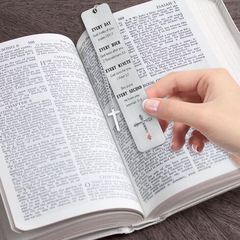 3PCS Metal Bookmark Bulk Christian Gifts, First Communion Gifts for Women Men Girls Boys, Bible Bookmarks with Cross Tassel, Religious Bookmark Faith Gifts Easter Basket Fillers (Cross) in Saudi Arabia