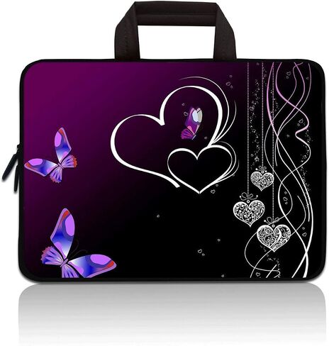 14 15 15.4 15.6 inch Laptop Handle Bag Computer Protect Pouch Holder Notebook Sleeve Neoprene Cover Soft Carrying Travel Case fit Dell Lenovo Toshiba HP Chromebook ASUS Acer (Cute Unicorn) in Saudi Arabia
