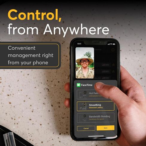 Peplink B One 5G - Gigabit Dual WAN Cellular WiFi Router for Wireless Internet - 1Gbps Throughput, Wi-Fi 6, Dual-Band, 4 LAN Ports, Supports 150 Users, Peplink App Setup in Saudi Arabia