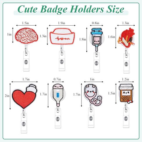 Henoyso 24 PCS Nurse Week Gifts Bulk 2025 Proofering Gift 8 Funny Pen 8 Trawractable Benel 8 Key Key -keychain key id idge stalers for CNA sterming (أناقة) (أنيقة) in Kuwait