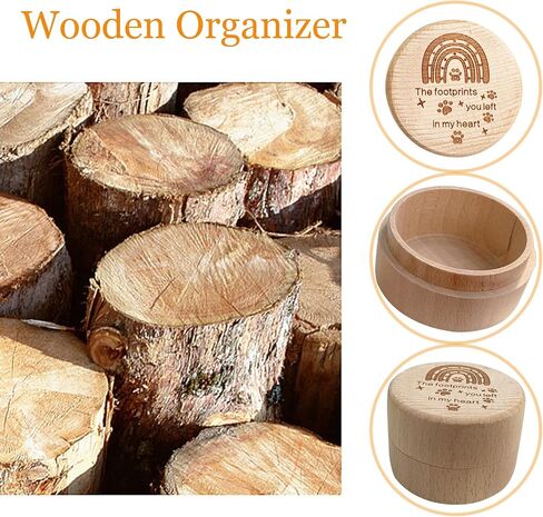 Wooden Pet Urns for Dogs,Pet Memorial Gifts Box,Cat Keepsake Box with Pet Paw Engraving,Memorial Hair Tooth Nails Ashes Container for Cat,Loss Sympathy Gifts for Pet Lovers (Heart) in Saudi Arabia