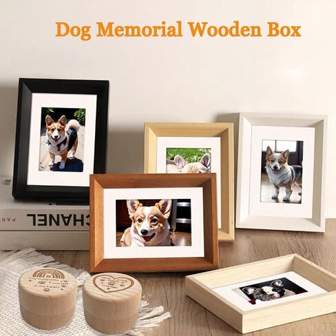 Wooden Pet Urns for Dogs,Pet Memorial Gifts Box,Cat Keepsake Box with Pet Paw Engraving,Memorial Hair Tooth Nails Ashes Container for Cat,Loss Sympathy Gifts for Pet Lovers (Heart) in Saudi Arabia