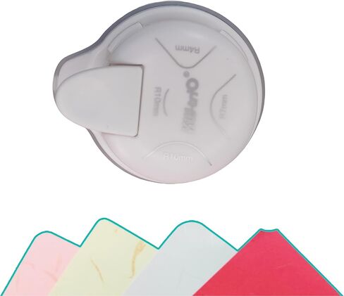 4-in-1 ركن متعدد الوظائف Rounder Punch: Cuts R4 و R7 و R10 ويقوم بإنشاء شرائح داخلية-مثالية للمشاريع DIY والصور والبطاقات والأفلام المصممة والسردة (White) in Kuwait
