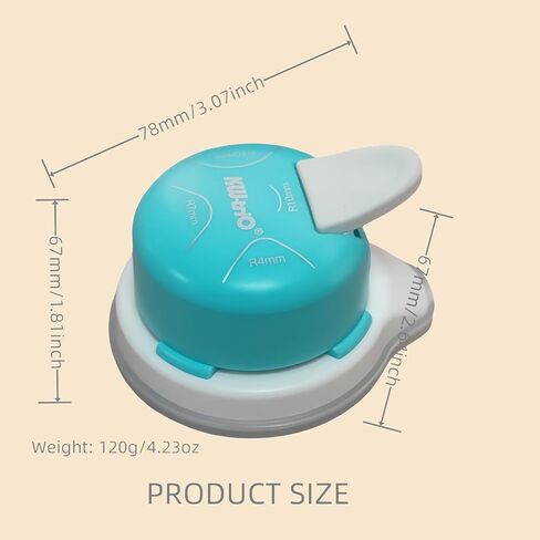 4-in-1 Multi-Functional Corner Rounder Punch: Cuts R4, R7, R10 & Creates Inner Fillets – Perfect for DIY Projects, Photos, Cards, Laminated Films, and Scrapbooking (White) in Saudi Arabia