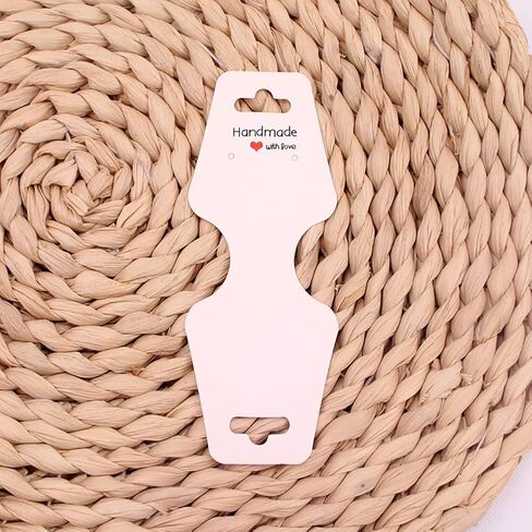 100 Pcs Kraft Paper Necklace Display Cards Bracelet Hanging Cards Key Ring Packaging Cards Keychain Holder Cards Card Board Necklace Holders White in Saudi Arabia