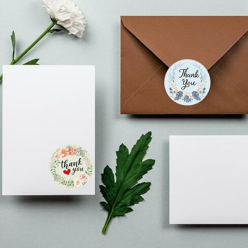 Thank You Stickers in 36 Designs, 2500 Pcs 1 Inch Thank You Stickers Labels for Envelopes, Bubble Mailers and Gift Bags Packaging for Small Business (Floral Style) in Saudi Arabia