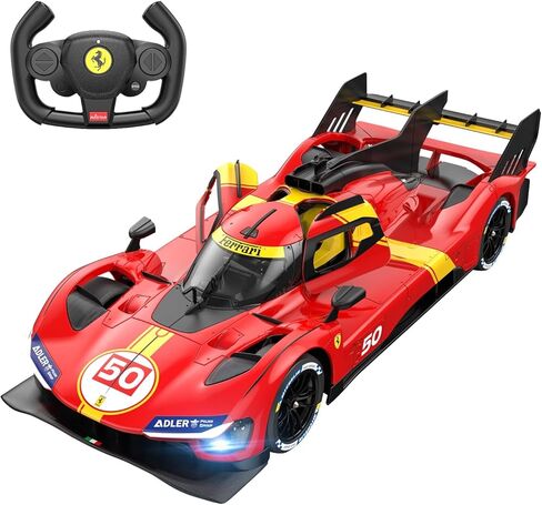 Rastar RC Cars 1/14 Ferrari 499p Le Mans Hypercar Control Control Sports Sports Car Ferrari RC Cars للبالغين فيراري لعبة للأطفال ، 2.4 جم. in Kuwait