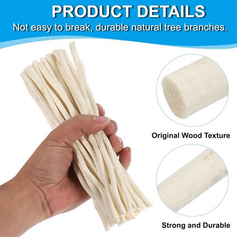 PATIKIL 36 Pcs 10cm Wood Log Sticks, Natural Wood Craft Sticks, Dried Wood Sticks Wooden Branches for DIY Crafts Accessory Decor Photo Props, Wood Color in Kuwait