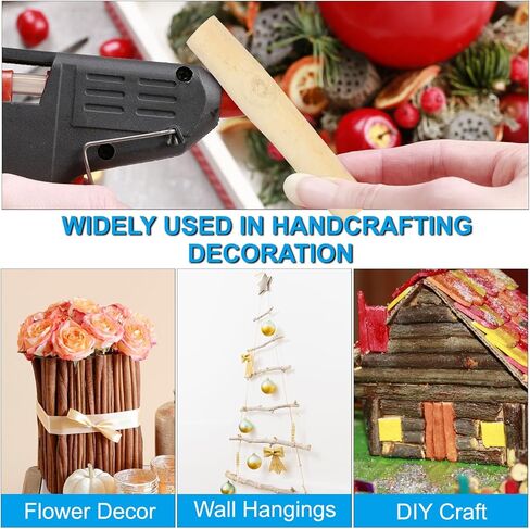 PATIKIL 36 Pcs 10cm Wood Log Sticks, Natural Wood Craft Sticks, Dried Wood Sticks Wooden Branches for DIY Crafts Accessory Decor Photo Props, Wood Color in Kuwait