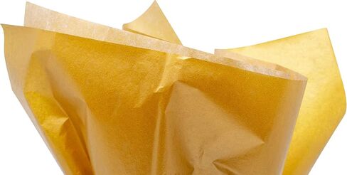 Made in USA 50-Sheet One-Sided Metallic Gift Tissue Paper Pack, 20" X 30" (Gold) in Saudi Arabia