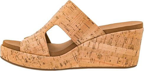 Corkys Footwear Women's Pucker Up EVA Foam Platform Slip On 2.50 Inch Wedge Light Weight Cushioned Memory Foam Insole Peep Toe Casual Dressy Trendy Sandals for Women in Saudi Arabia