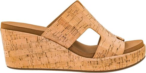 Corkys Footwear Women's Pucker Up EVA Foam Platform Slip On 2.50 Inch Wedge Light Weight Cushioned Memory Foam Insole Peep Toe Casual Dressy Trendy Sandals for Women in Saudi Arabia