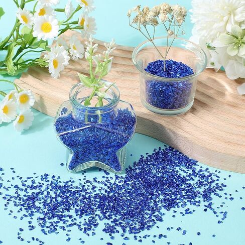 SUNNYCLUE 1 Box 150G 5 Colors Small Crushed Crystals Pink Broken Glass Bulk Metallic Chips Irregular Flakes Glitter Crystals for Crafts Nail Arts Vase Filler Epoxy Jewelry Making Supplies Women Adult in Kuwait