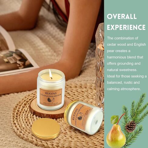 شمعة معطرة، شمعة الصويا الطبيعية، شمعة الفانيليا والبرتقال للعلاج العطري، هدايا للأم والأب، شمعة العطلات، شمعة السبا، وقت حرق 45 ساعة (7 أونصة) in Saudi Arabia