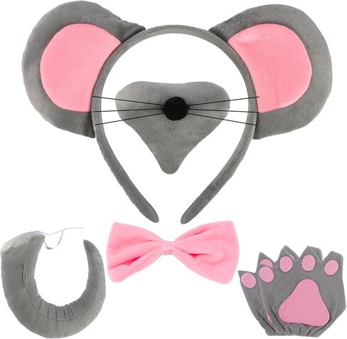 CUBACO Lion Costume Headband for Women Pig Ears Nose and Tail Set Halloween Paw for Adult Cosplay Parties Animal Accessories in Saudi Arabia