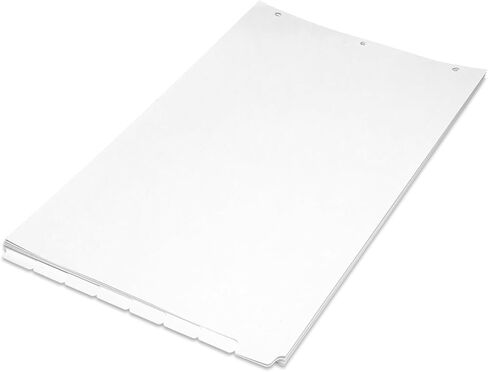 11x17 White 8 Tabbed Dividers Extra Long (16 per Package) with Holes in Saudi Arabia