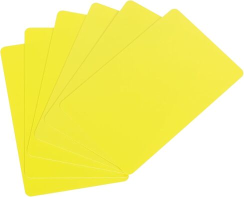 MECCANIXITY 10Pcs Blank PVC Cards Color, CR80 30 Mil Plastic Cards Blank ID Card Waterproof for ID Badge, Credit Cards, Identification Badges, Printer, Black in Kuwait