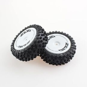 kingval استبدال 2pcs إطار الإطارات الأمامية عجلة rc قطع الغيار متوافقة مع wltoys 124007 RC CAR