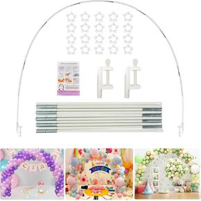 Voircoloria Table Balloon Arch Kit, Balloon Arch Stand Frame for Different Size Tables Graduation Wedding Birthday Baby Shower Party Decoraitons