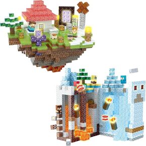 400pcs حزمة ألعاب المبنى المغناطيسي من 2 ، 200pcs + 200pcs
