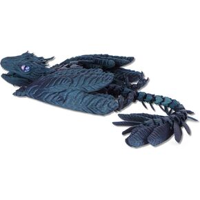 ثلاثي الأبعاد مطبوع 13.5 بوصة Wyvern Dragon ، حزمة حيوانات Dragon المفصلية ، زخرفة سطح المكتب ، ألعاب الحيوانات الأليفة على سطح المكتب ، أشياء ثلاثية الأبعاد المطبوعة (Cameleon Series-Series-Opal Gold)