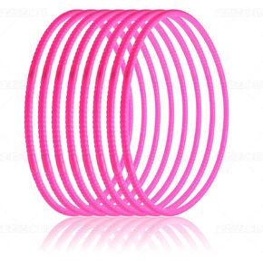 8 PCS Toy Hoops للأطفال ، طوق بلاستيكي قابل للتعديل قابل للتعديل ، ودوائر طوق للتمرينات الملونة للمراهقين.