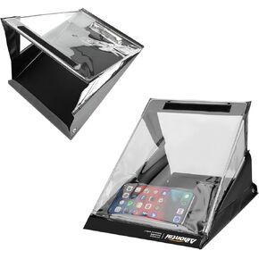 حافظة مائية مقاومة للماء ، Aihontai Professional Professional Storage A4 Letter Portrait Size Memo Memo مع تخزين الهاتف- PVC Premium للاستخدام الداخلي في الهواء الطلق ، الأسود