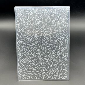 قالب مجلد 3D من البلاستيك نموذج الحلم النمط النمط الملمس 5 × 7 بوصة لصنع البطاقات تصنع الورق المصنوع من الورق المصنوع يدويًا مصنوعة يدويًا لمستلزمات الفنون