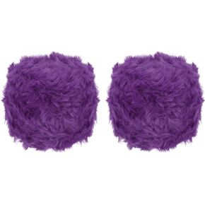 Patikil 70 ياردة غزل الفرو ، 2 skeins 100 غرام لينة أفطواني ناعم رقيق البوليستر فو فو فرو خيوط غزل لكروشيه يدوية حبك القبعات الكروشيه صياغة ، شوكولاتة لون