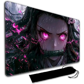 Playmat for MTG and TCG, Magic The Gathering Card Game Play Mat, Stitched Non-Slip Rubber Desk Pad for Gamer, with Storage Bags, 24 x 14 inches (GMB)