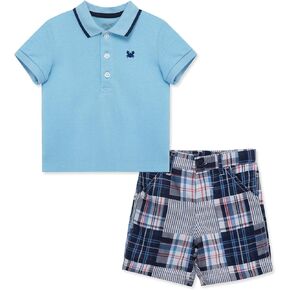 Little Me Clothes for Baby Boys' Polo Short Sets, 12 Months - 4 Toddler