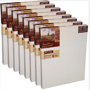 تحفة Z8MR-0836 MONET PRO 1.5 "Deep Raw Raw Weight #12 Cotton 11.5 Oz Canvas 8" × 36 "Natural 8 Pack