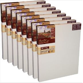 تحفة Z8MR-4456 MONET PRO 1.5 "Deep Raw Raw Heavy Weight #12 Cotton 11.5 Oz Canvas 44" × 56 "Natural 8 Pack