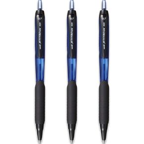 uni-ball Jetstream SXN-101-7N Retractable Rollerball Pens - 0.7mm Nib Tip - Blue Ink - Pack of 3