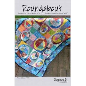 كتيب نمط لحاف "Doundabout" من Saginaw St.